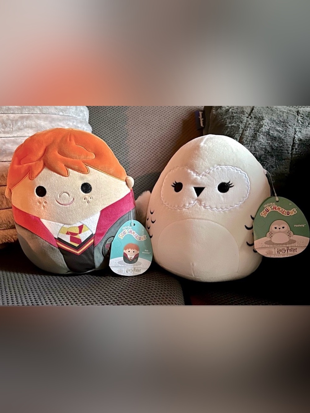 NWT! 2 FOR 1 HARRY POTTER SQUISHMALLOWS! RON WEASLEY & HEDWIG! BUNDLE! MINT!